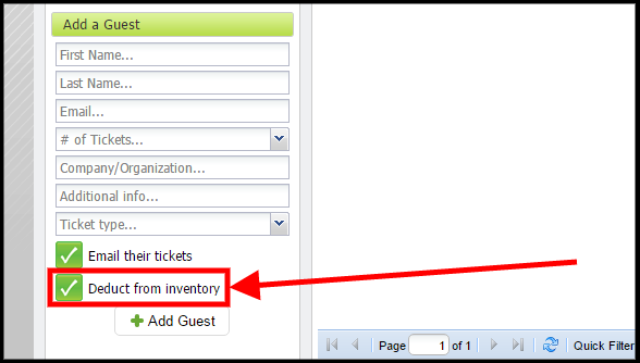 Purplepass inventory control for guest list