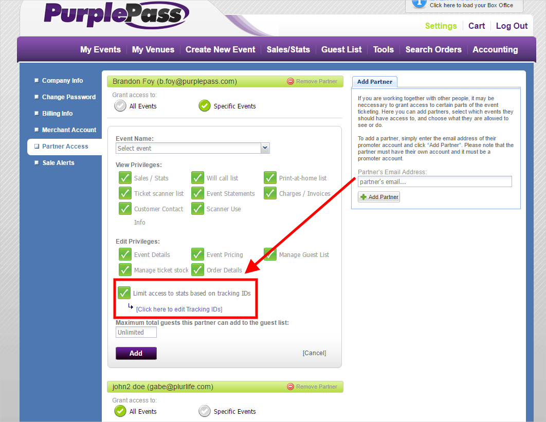 purplepass limited access partnership