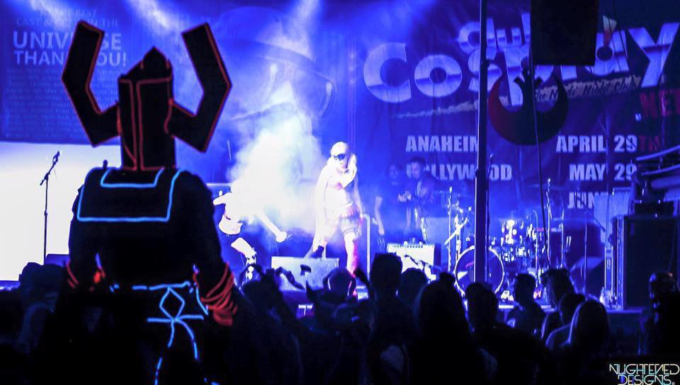 club cosplay with stage band
