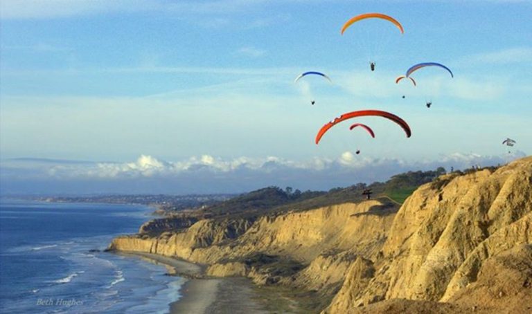 paragliding at torrey pines state beach and hike