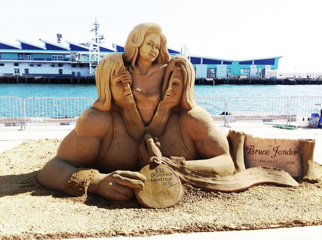 bruce jenner sand sculptures