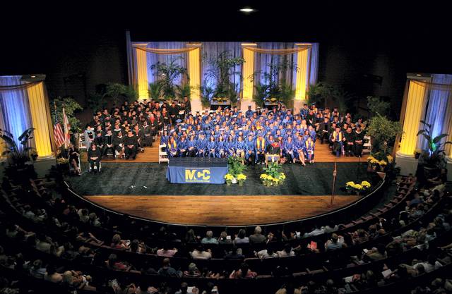 people in the auditorium watching the show on stage