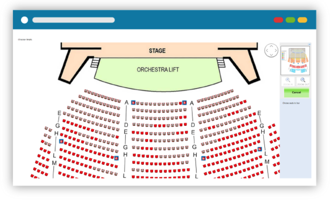 purplepass assigned seating for orchestra