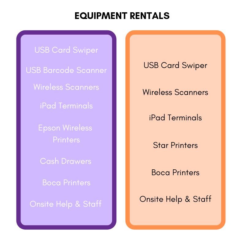 Purplepass vs Eventbrite equipment rentals