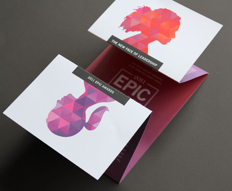 a style of a brochure folding