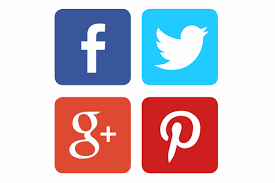 different social media logos