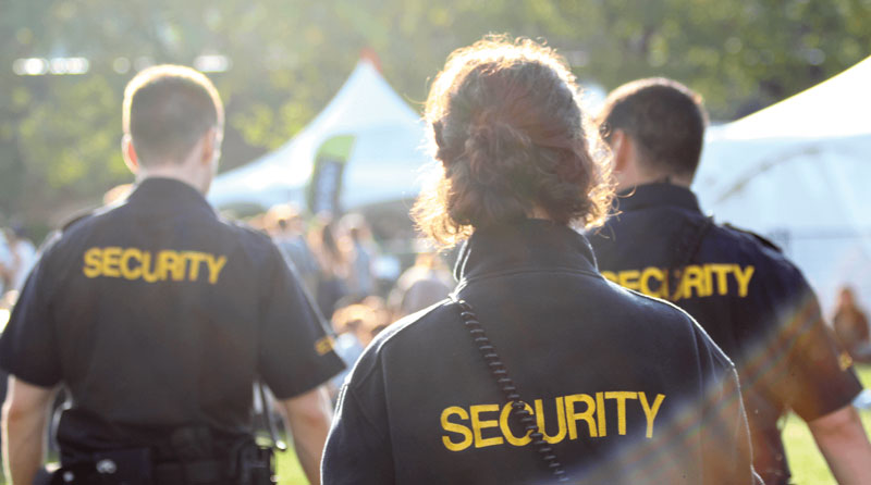 3 security guards for special event