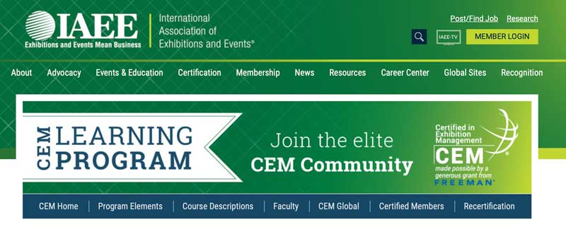 IAEE offers CEM learning program for event management