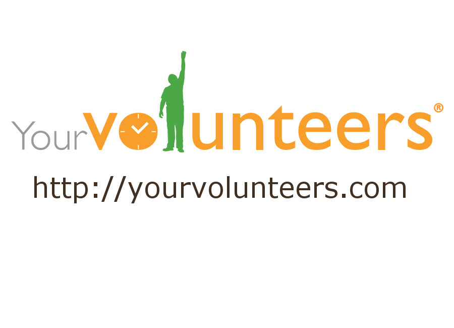 YourVolunteers Logo with its website URL