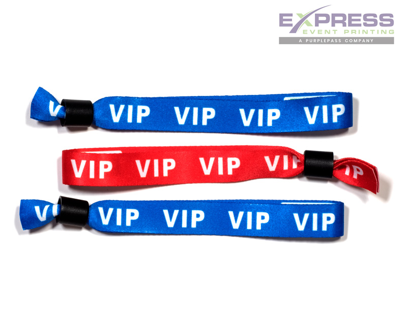 VIP fabric wristbands