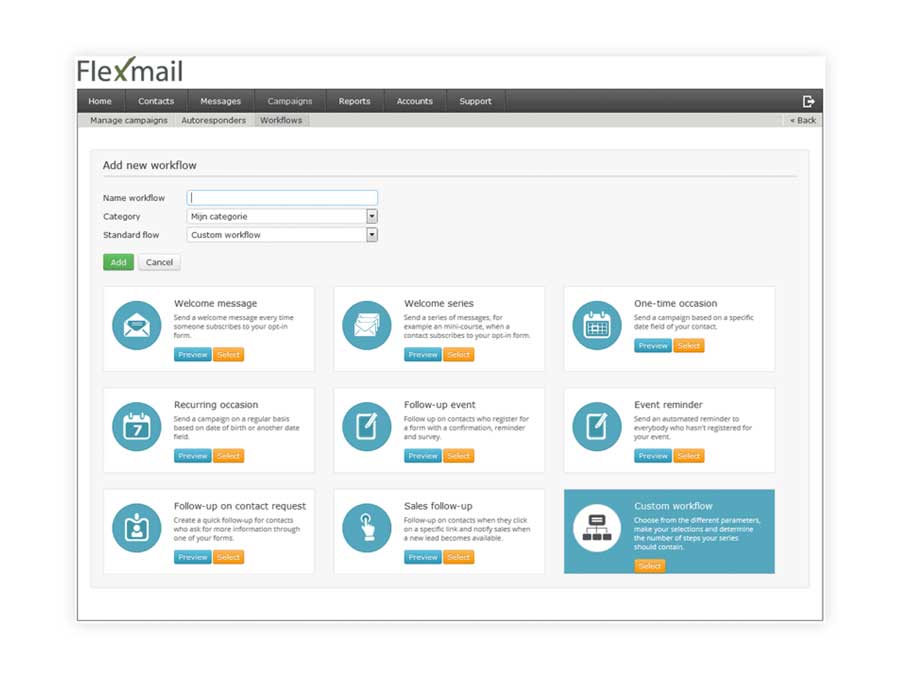a FlexMail tool