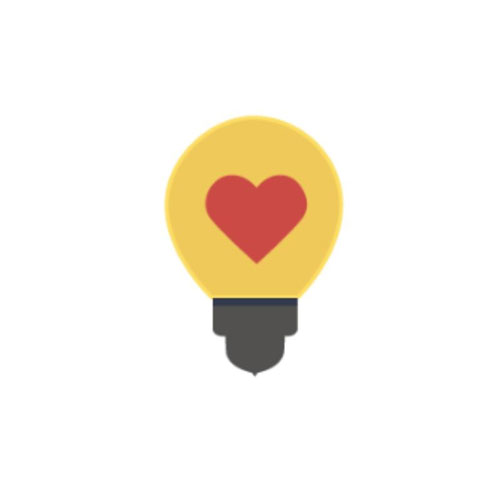 an image of a heart inside a light bulb