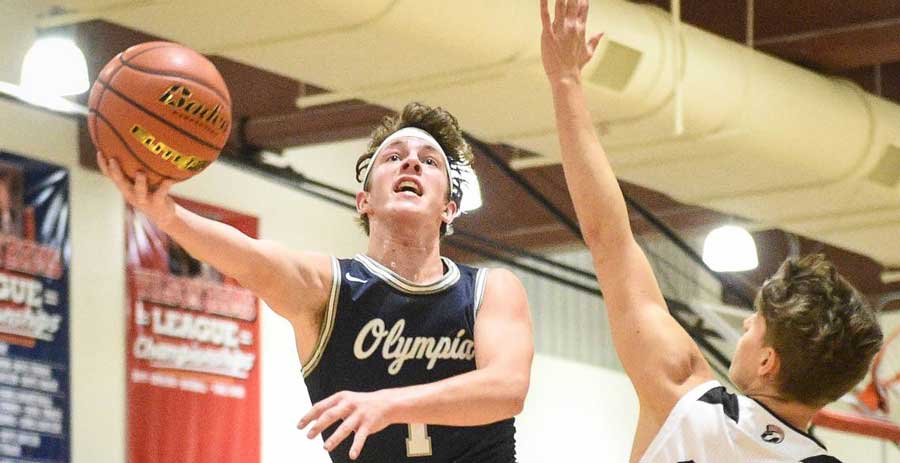 Olympia school district athlete playing basketball