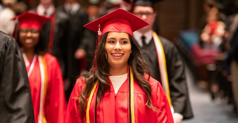 Pensacola christian college student at graduation 