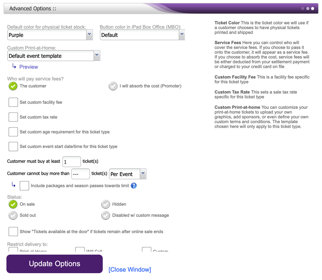 Advanced-options-window-in-Purplepass-when-building-tickets