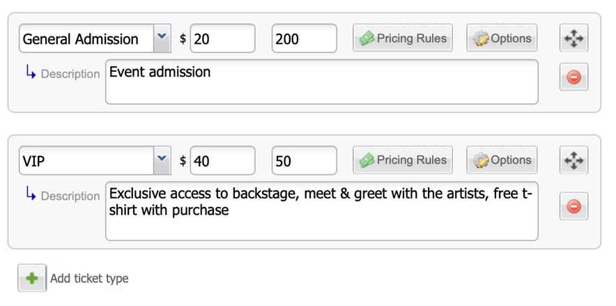 Purplepass-ticket-creation-page-showing-a-VIP-pass