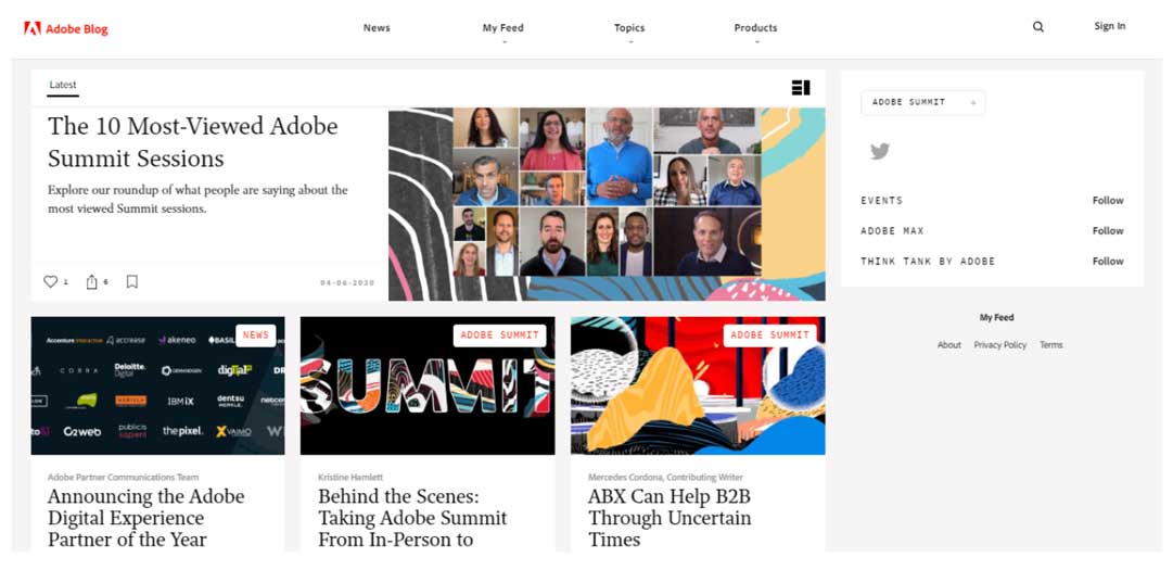 a-screenshot-of-the-Adobe-blog