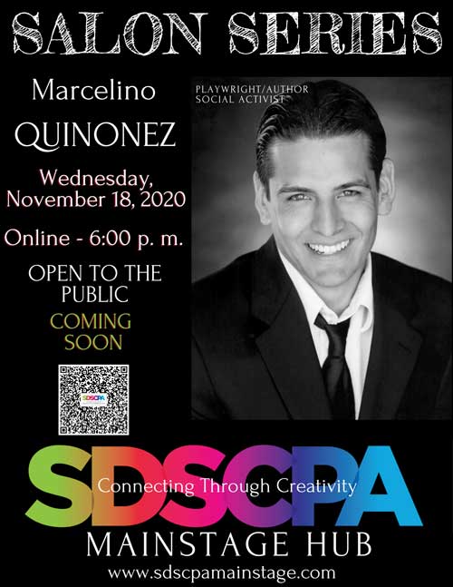Salon-Series-Marcelino-Quinonez-on-a-poster-for-SDSCPA