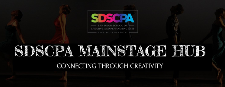 dancers on stage with the SDSCPA logo