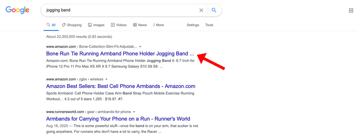 jogging-band-search-results