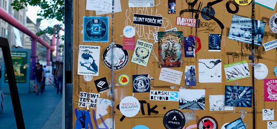 stickers-on-a-wall