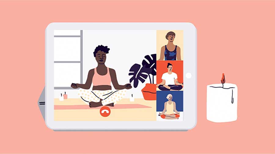 a-graphic-of-people-taking-a-yoga-class-online
