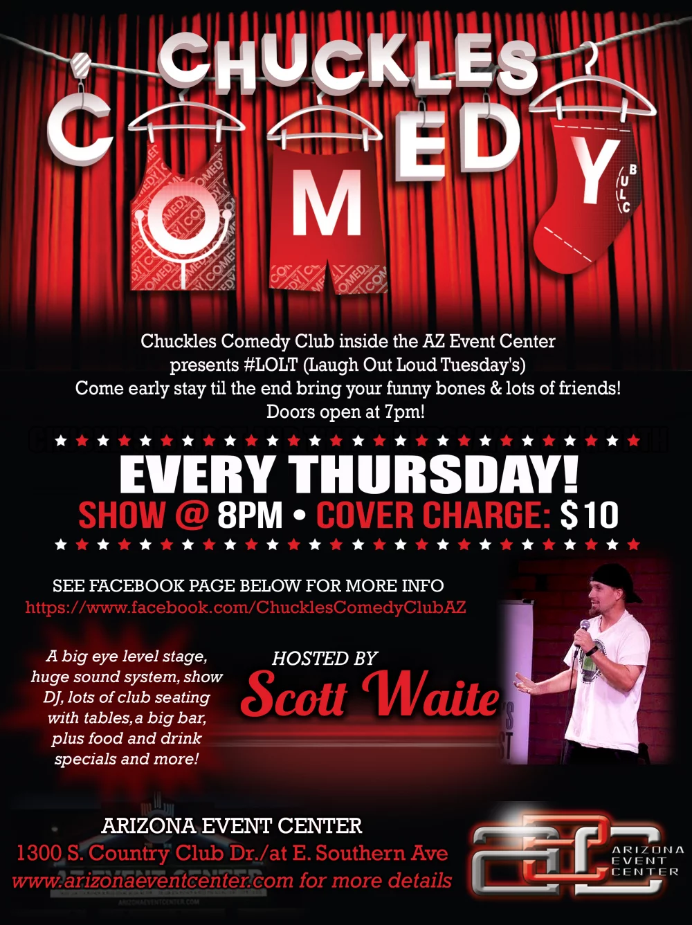 Chuckles Comedy Club!!, Starts on Thursday, Jul 27th 2023, 7:00pm AZ Time -  Purplepass