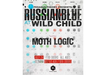 Russian Blue + Moth Logic poster
