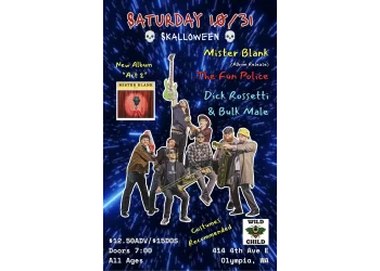SKALLOWEEN PARTY w/ Mister Blank + The Fun Police + Dick Rosetti & Bulk Male