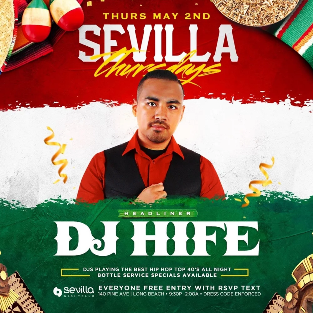 Sevilla Thursdays in Long Beach!, Starts on Thursday, Jun 18th 2026, 9:30pm PDT