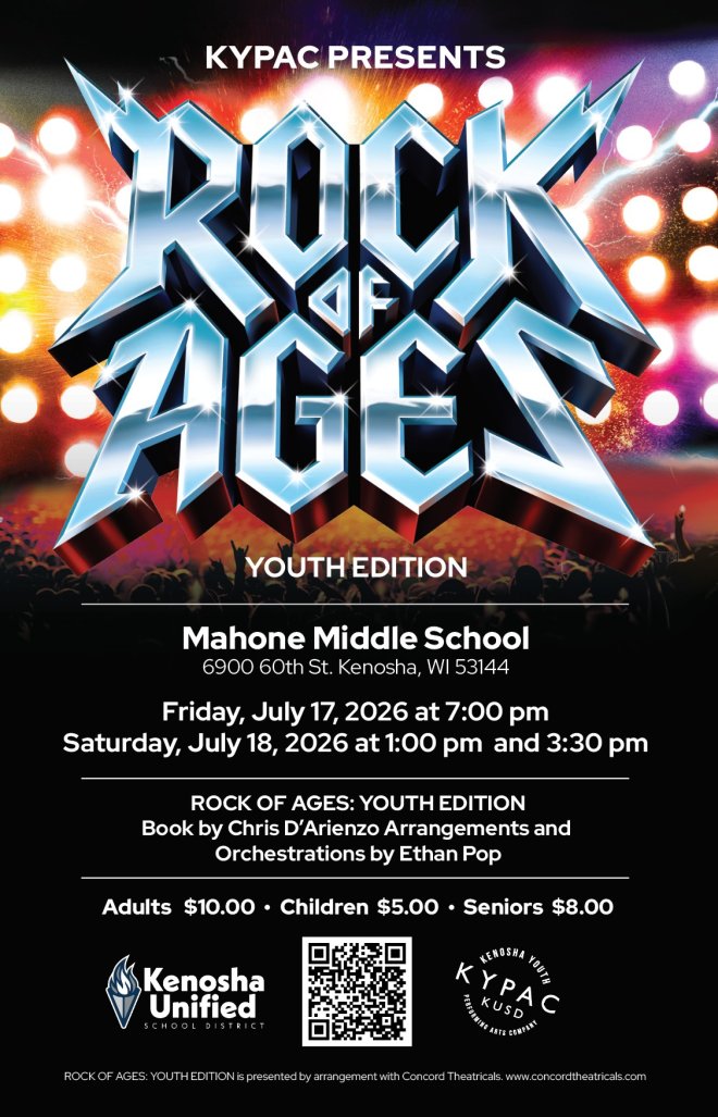 KYPAC K-8 Presents: Rock of Ages, Youth Edition, Starts on Friday