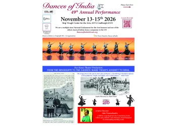 Dances of India 49th Annual Performance! Featuring:  From the Mississippi to the Ganges: Mark Twain's Journey to India