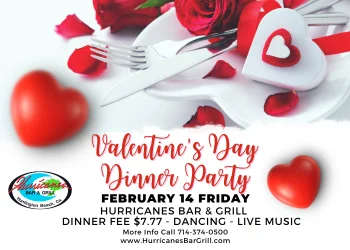 Hurricanes Valentines Dinner Party, Starts on Friday, Feb 14th