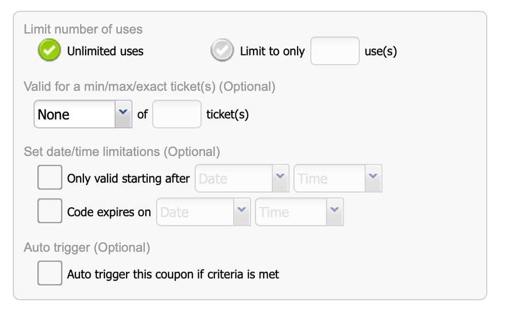 This tool is what you would use to limit the number of use per user.