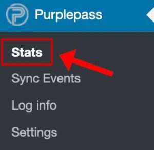 This shows where to find stats in WordPress.