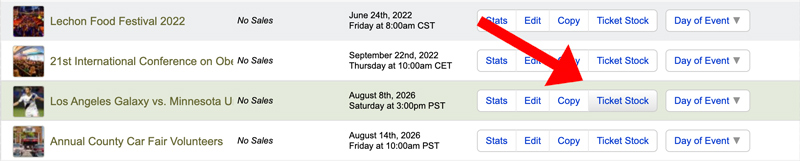 Ordering ticket stock on Purplepass