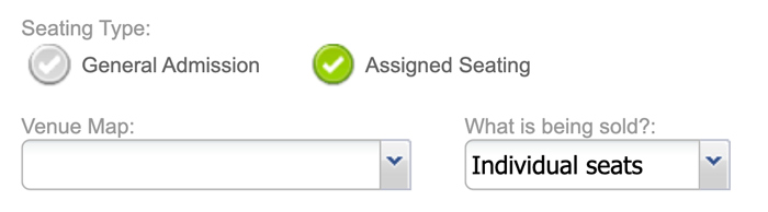 Assigned seating option